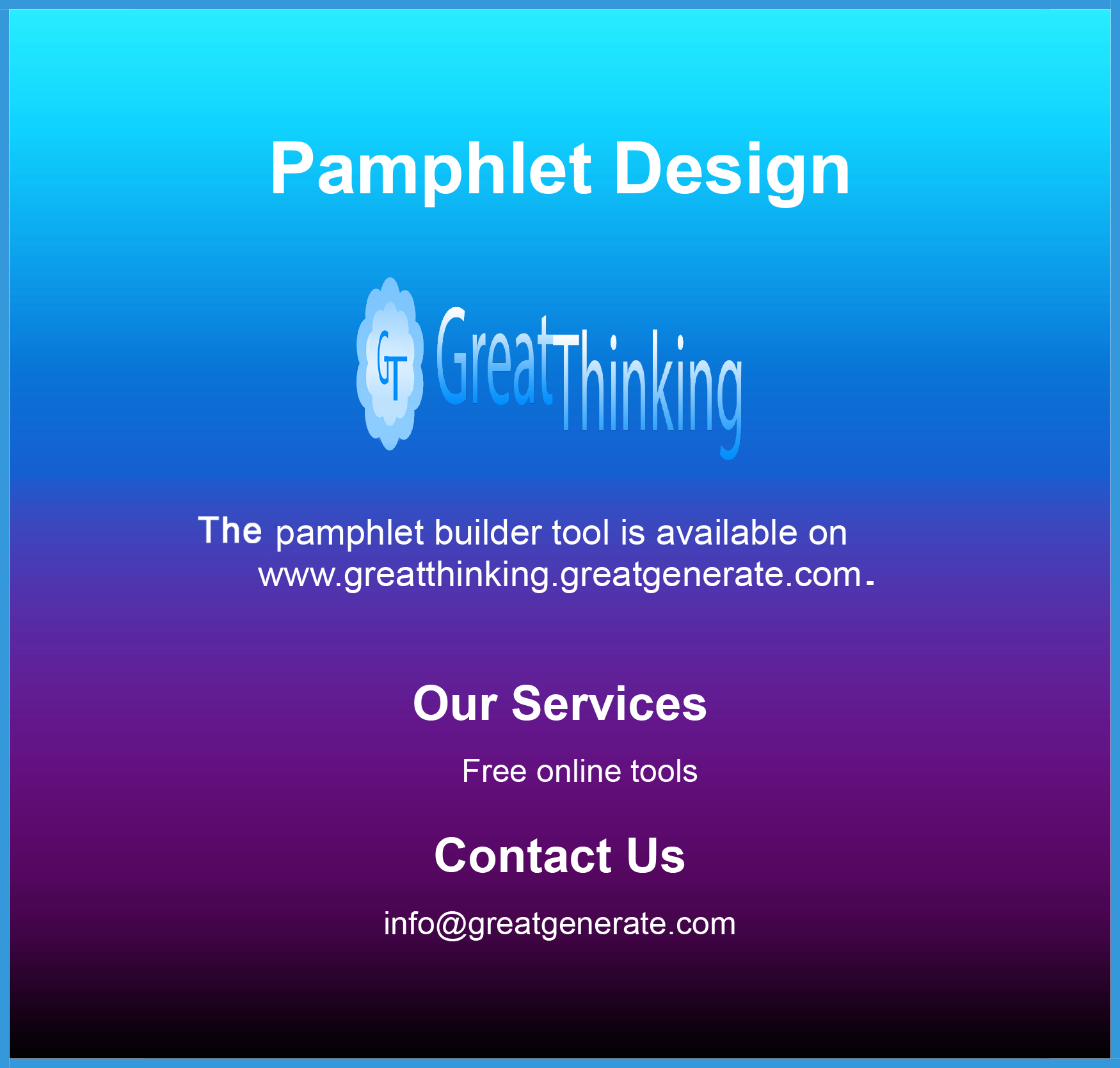 Free Pamphlet Maker Tool